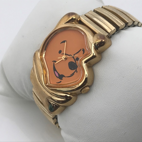Timex Accessories - Disney Timex Pooh Ladies Watch Analog Gold Tone